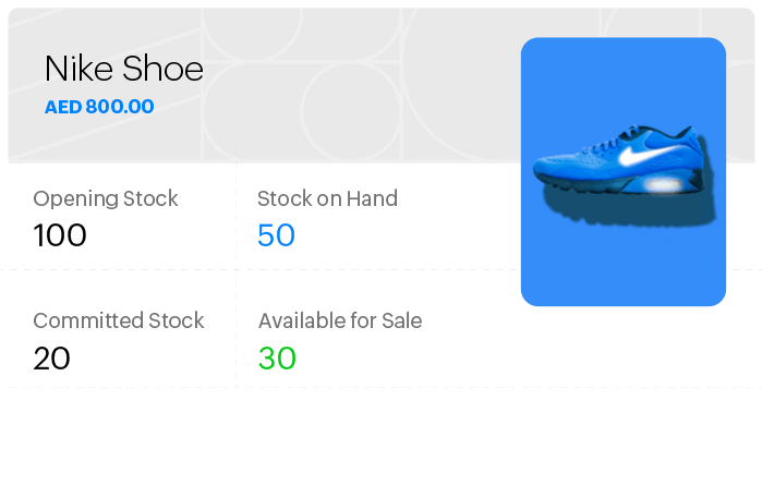 إمكانات إدارة المخزون والتتبع في Zoho Books